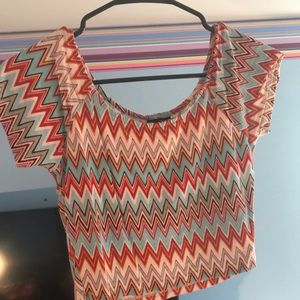 Aztec Patterned Crop top